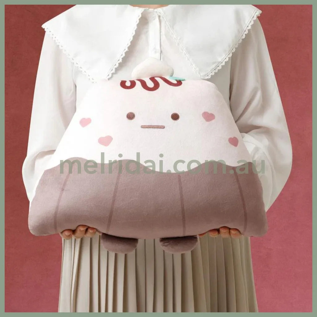 SAN-X | Sumikko Gurashi Yama Canele Super Soft Plush Doll Cushion 270×450×170mm (Chocolate Fair at Sumikko Cafe)