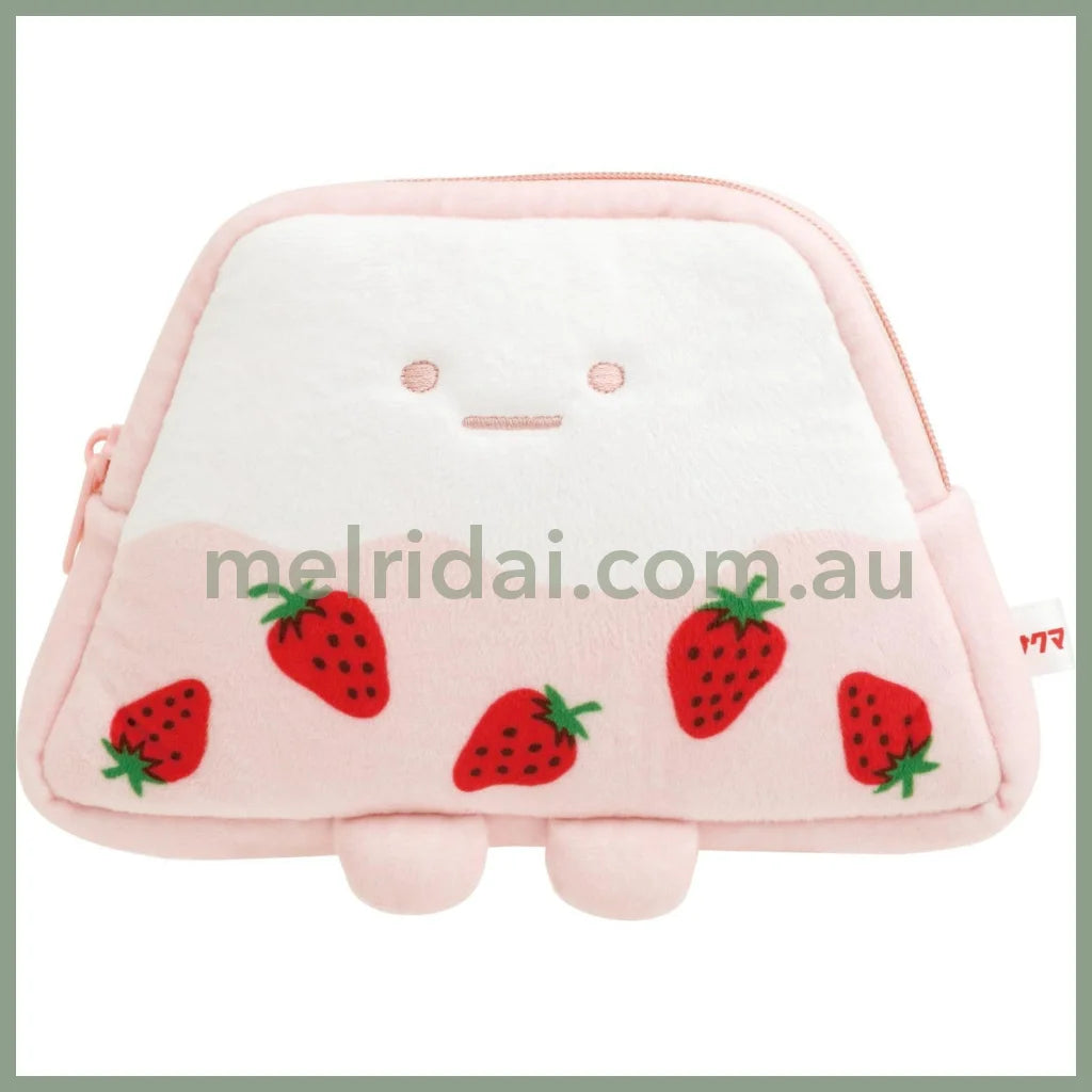 San-X | Sumikko Gurashi Yama Die-Cut Pouch 105×165×25Mm (Sakuma Strawberry Milk Candy)