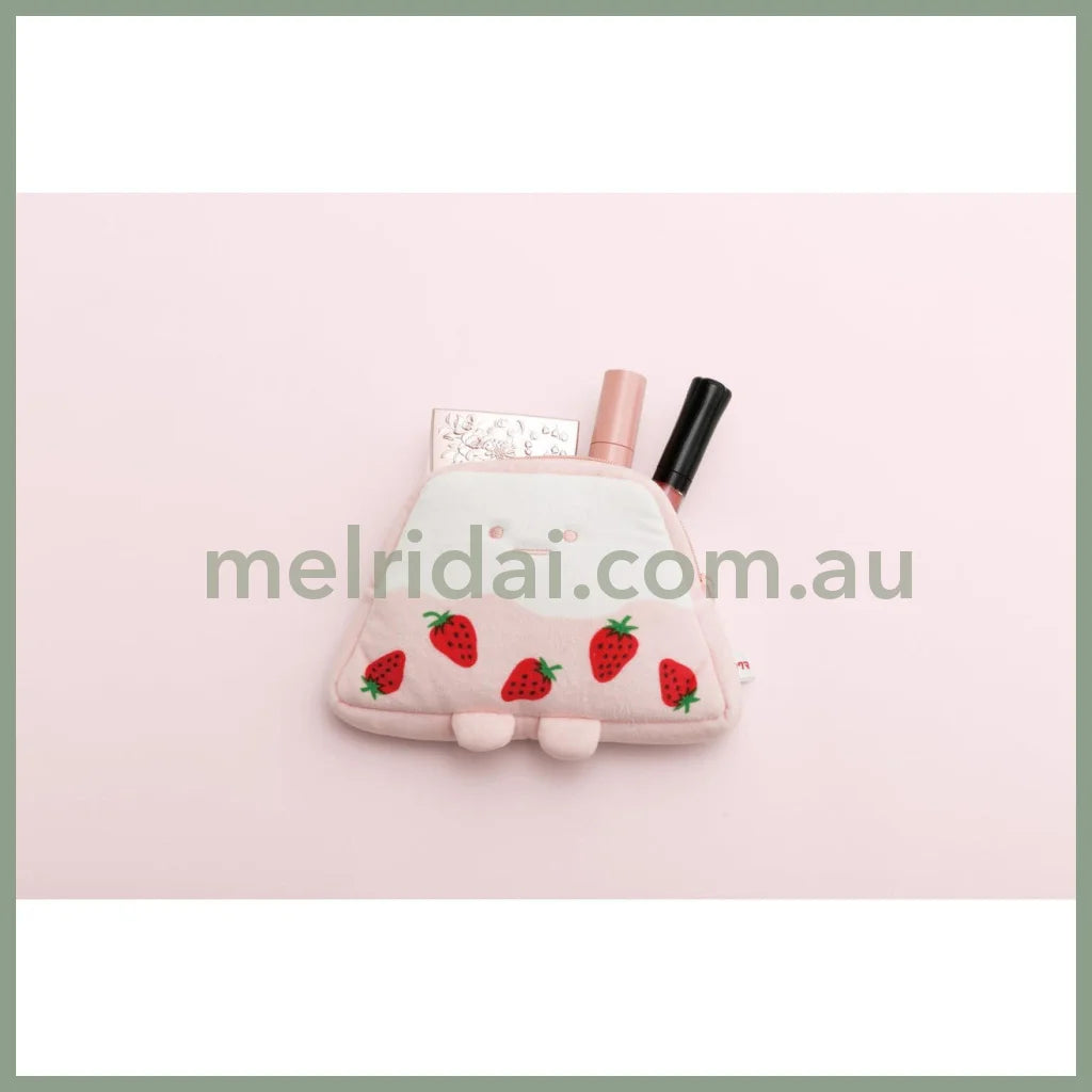 San-X | Sumikko Gurashi Yama Die-Cut Pouch 105×165×25Mm (Sakuma Strawberry Milk Candy)