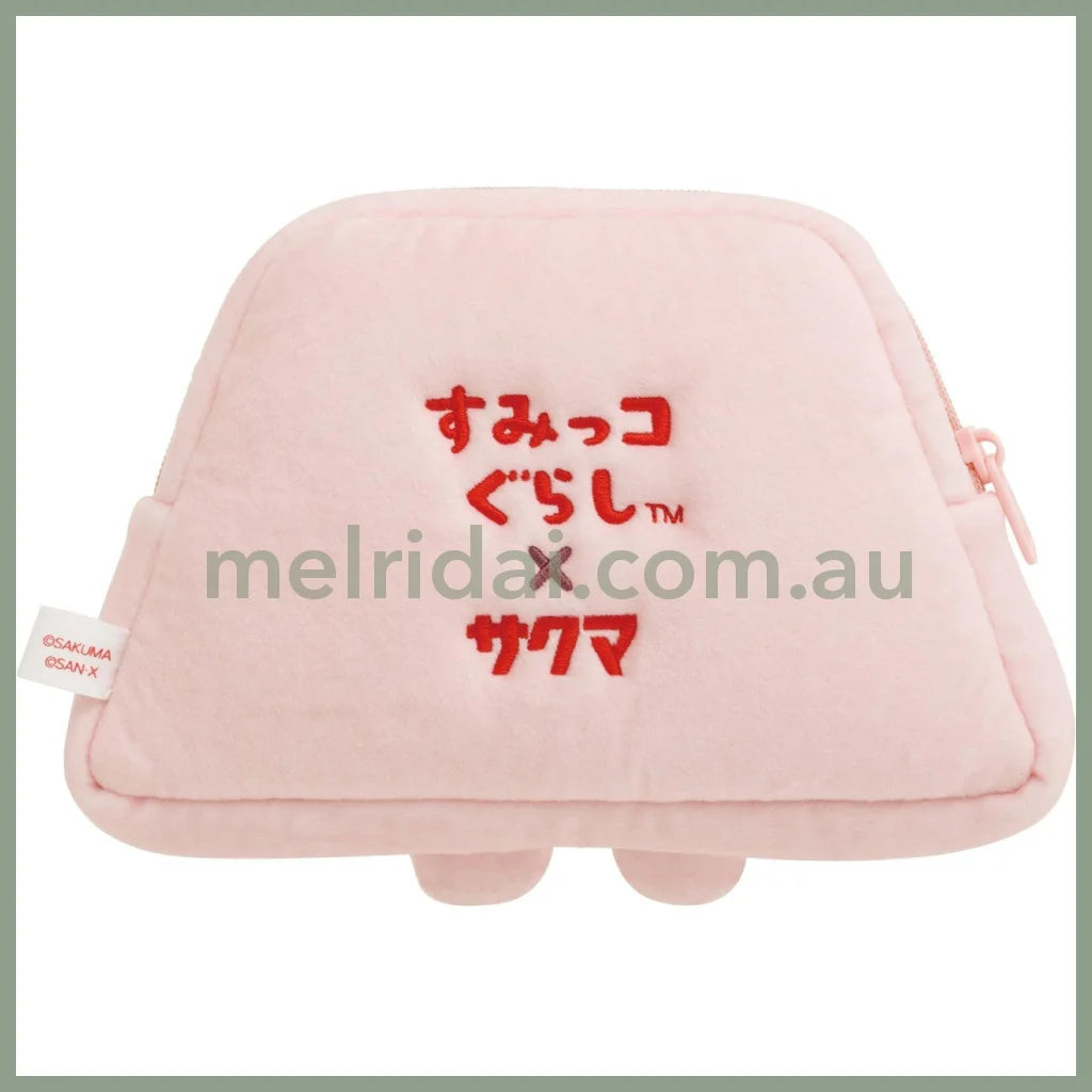 San-X | Sumikko Gurashi Yama Die-Cut Pouch 105×165×25Mm (Sakuma Strawberry Milk Candy)