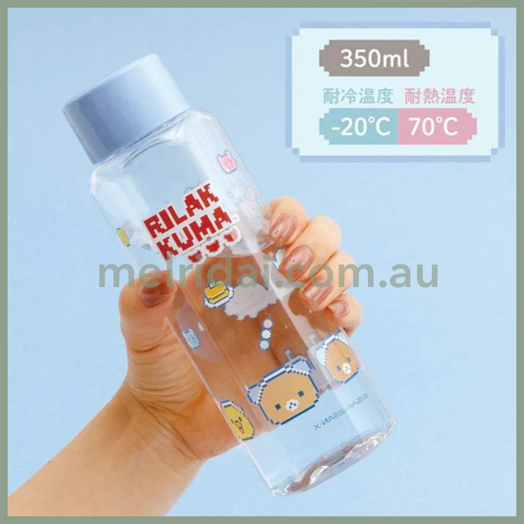 SAN-X | Water Bottle 350ml φ60mm x 180cm (Rilakkuma Gaming Pixel Art)