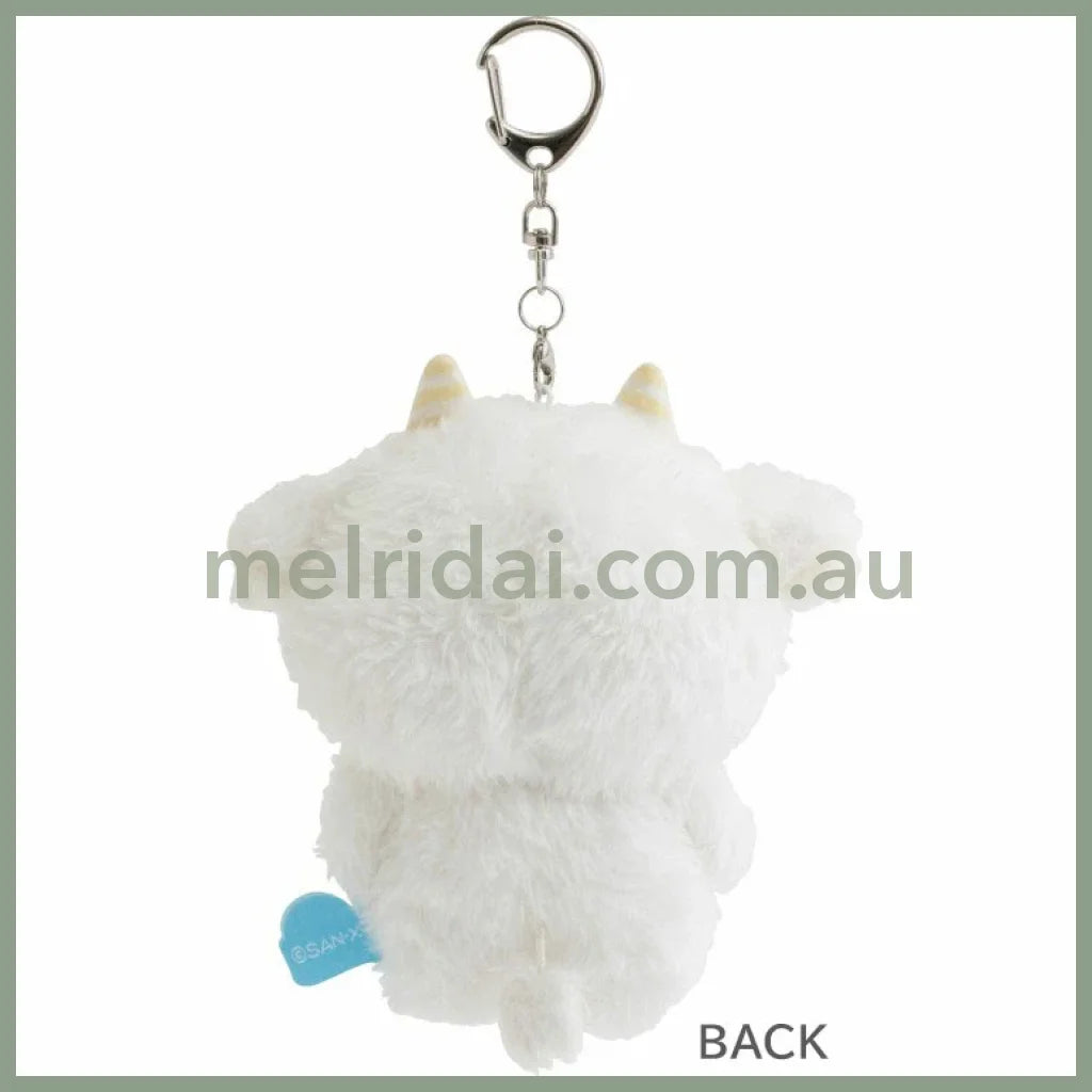 SAN-X | Yorisoi Pokanto Mini Hanging Plush Keychain Bag Cham Mascot Holder with Carabiner 105 x 95 x 50 mm (Pokantotan