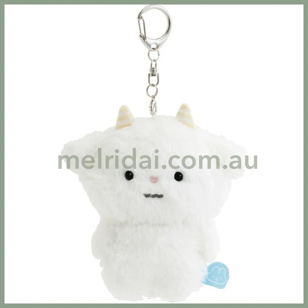 SAN-X | Yorisoi Pokanto Mini Hanging Plush Keychain Bag Cham Mascot Holder with Carabiner 105 x 95 x 50 mm (Pokantotan