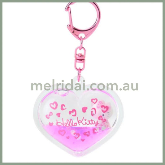 Sanrio | 90S Hello Kitty Gal Dome Keychain 5.5×2.5×5Cm (Leopard Pink)