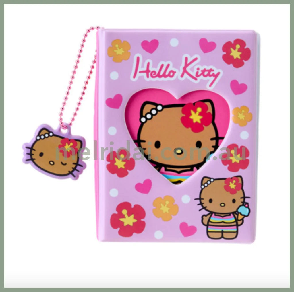 Sanrio | 90S Hello Kitty Mini Album With Charm H104Xw75Xd26Mm 16 Pockets (Sunburn Tan Kitty)