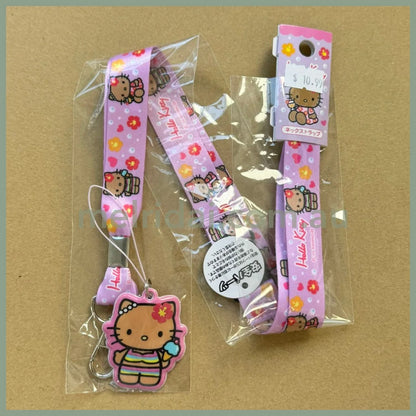 Sanrio | 90S Hello Kitty Neck Strap H450×W20Mm (Sunburn Tan Kitty)