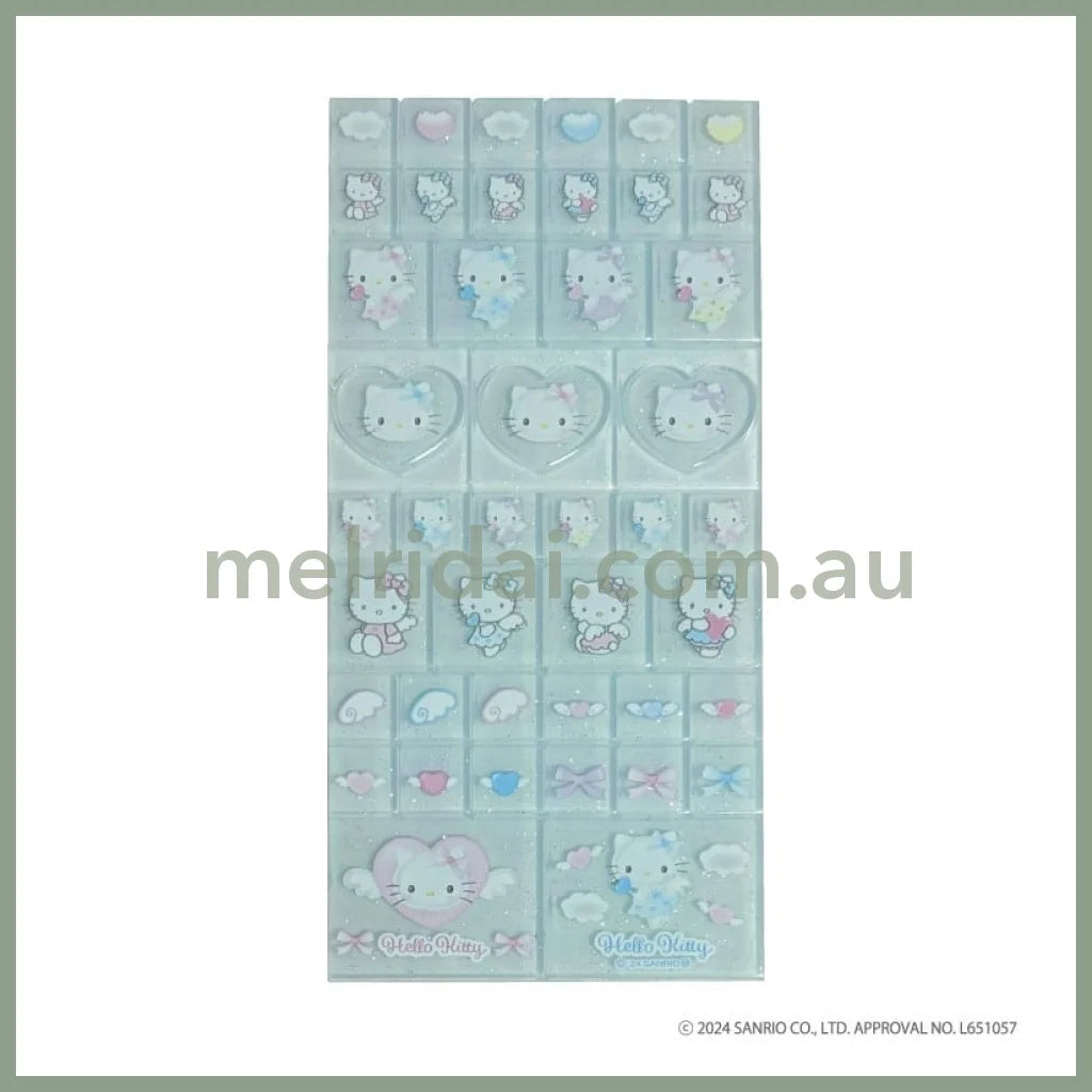 Sanrio | 90S Hello Kitty Sticker H150×W65×D5Mm (Angel) Blue