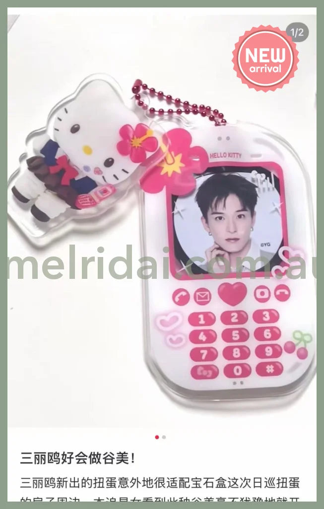 SANRIO | Acrylic Charm with Case Keychain Design Gashapon Capsule Toy