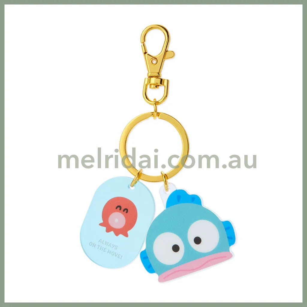 Sanrio | Acrylic Face Shaped Keychain 4.5×0.4×4Cm // /Hangyodon