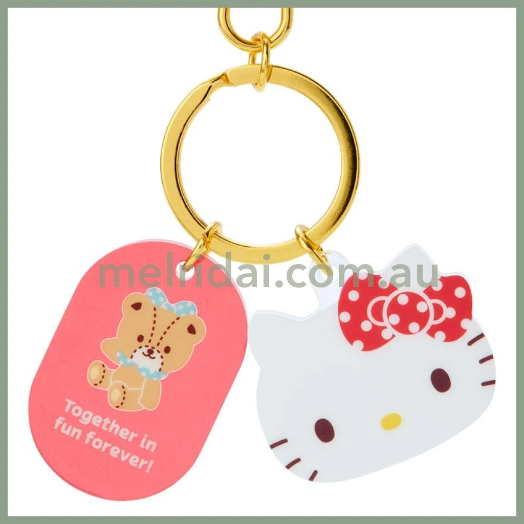 Sanrio | Acrylic Face Shaped Keychain 4.5×0.4×4Cm // Hello Kitty
