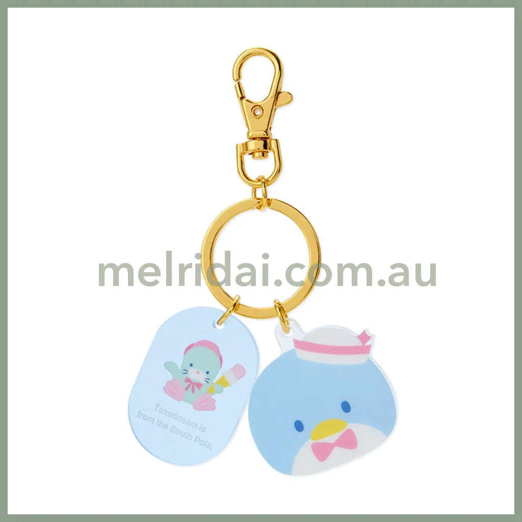 Sanrio | Acrylic Face Shaped Keychain 4.5×0.4×4Cm // Tuxedosam