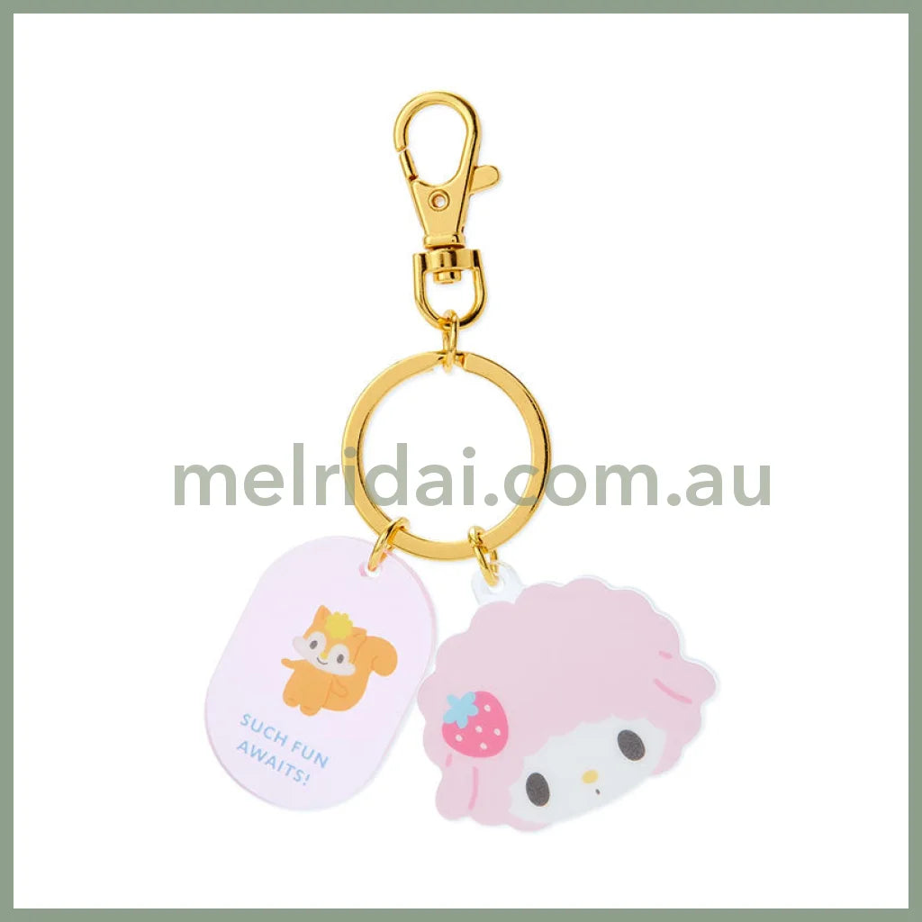 Sanrio | Acrylic Face Shaped Keychain 4.5×0.4×4Cm // My Sweet Piano