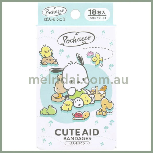Sanrio | Aid Bandage 18Pieces (Pochacco) 日本三丽鸥 帕恰狗创可贴/邦迪