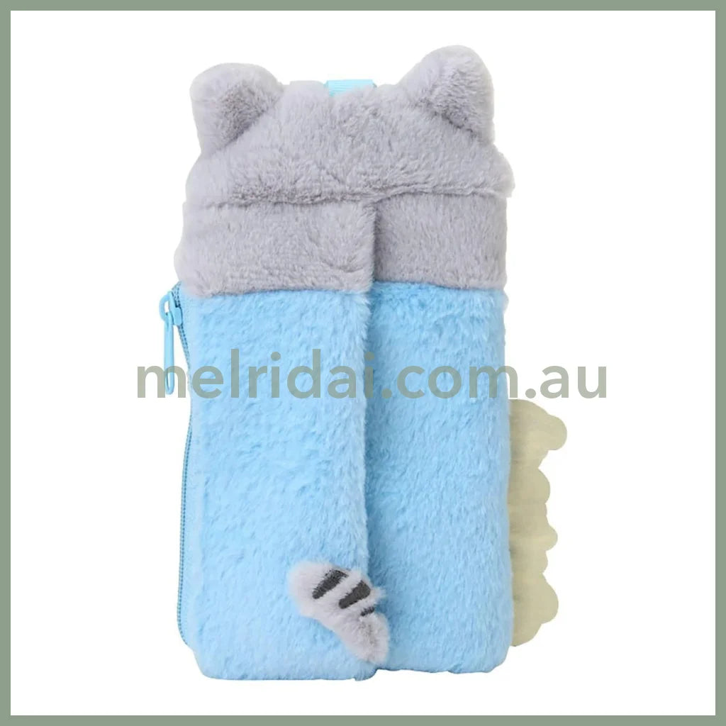 SANRIO | American Shorthair Fluffy Card Holder & Tissue Pouch Keychain 9.2×6.6cm (Always Together My Pet)