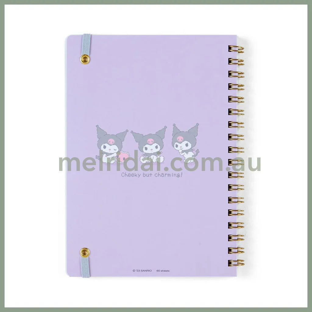 Sanrio | B6 Size Ring Notebook (Plushie Design Stationery) / Kuromi