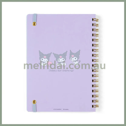 Sanrio | B6 Size Ring Notebook (Plushie Design Stationery) / Kuromi