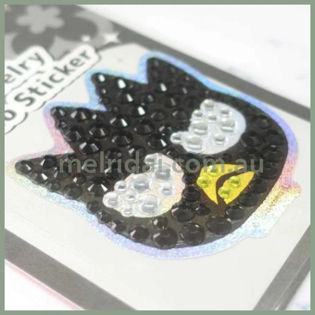 SANRIO | Bad Badtz-maru Jewelry Deco Sticker 65×73×5mm (Gogo Gal Collection Glitter Face)