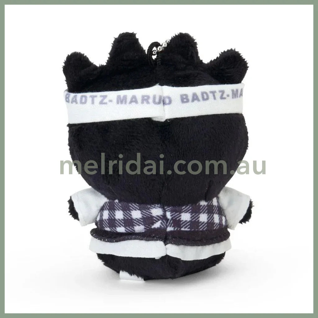 SANRIO | Bad badtz-maru Mascot Holder Plush Keychain 5.0 x 7.9 x 13.5cm (Monotone)
