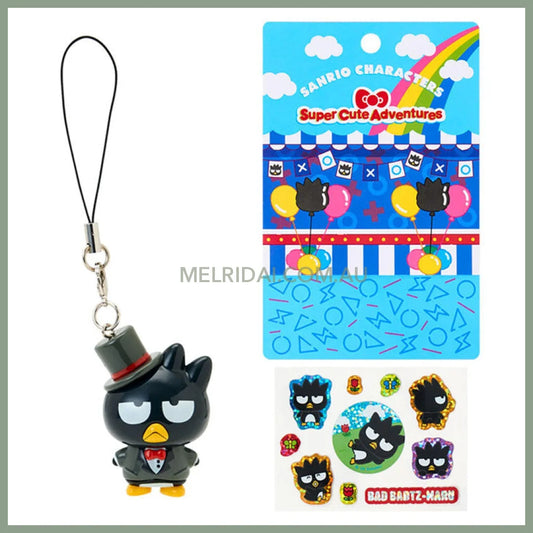 SANRIO | Bad Badtz-Maru Strap And Sticker Set 106x90x37mm (Super Cute Adventures My Dream Smartphone)
