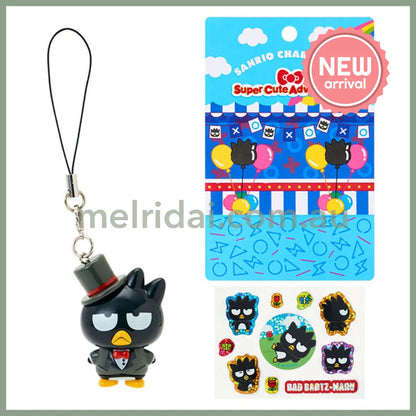 SANRIO | Bad Badtz-Maru Strap And Sticker Set 106x90x37mm (Super Cute Adventures My Dream Smartphone)