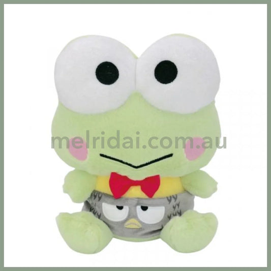 SANRIO | Badtz-maru & Keroppi Plush Toy Plush Doll 11 x 16 x 21cm (Hapidanbui Boys 5th Anniversary)