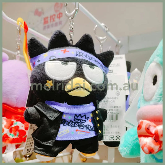 Sanrio | Badtz-Maru Mascot Holder Plush Keychain Bag Charm 16.5 x 12.5 x 6.6cm (Academy Kirameki Festival / School