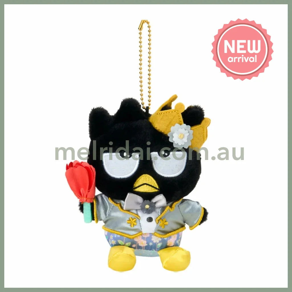 SANRIO | Badtz-Maru Plush Keychain Mascot Holder Bag Charm W11 x H15 x D7.5 cm (Everyone Is The Star! Doki Doki Design)