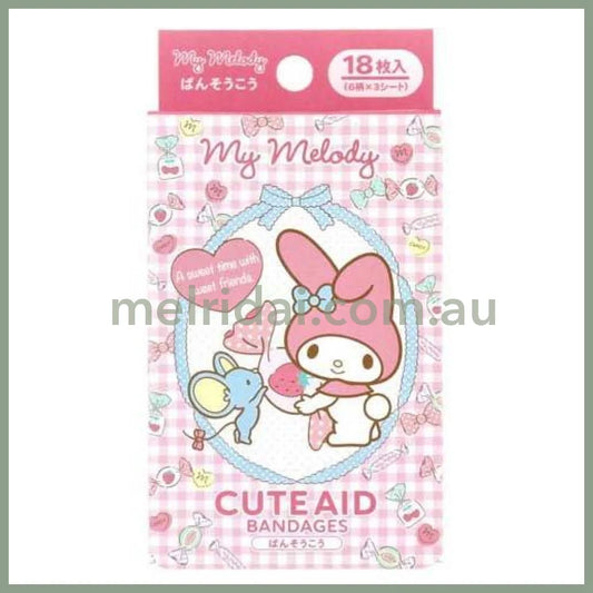 Sanrio | Band-Aid Bandages (My Melody) 18Pieces 日本三丽鸥 美乐蒂印花创可贴/邦迪