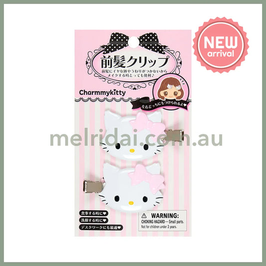 SANRIO | Bangs Clip Hair Clip 2 set 5.6×1×3.4cm (Charmmy Kitty)
