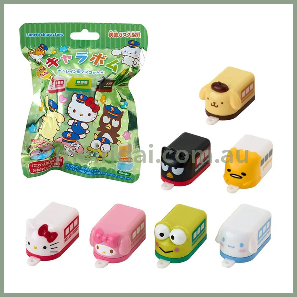 SANRIO | Bath Bomb with Secret Train-Shaped Mascot (Carbonated Bath Salts)