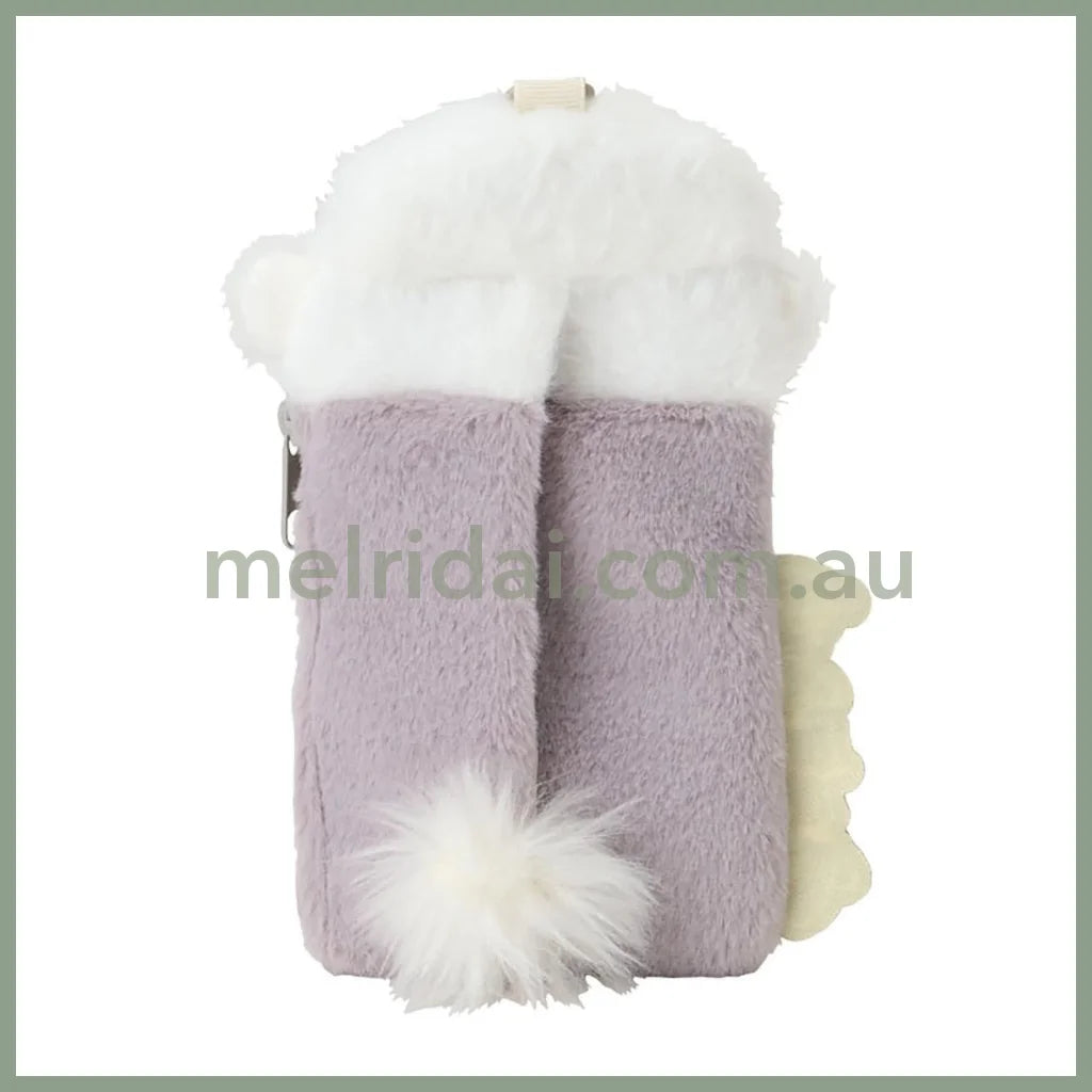 SANRIO | Bichon Frise Fluffy Card Holder & Tissue Pouch Keychain 9.2×6.6cm (Always Together My Pet)