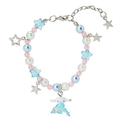 SANRIO | Cinnamoroll Beaded Bracelet 106x73x18mm (Shiny Dolphin)