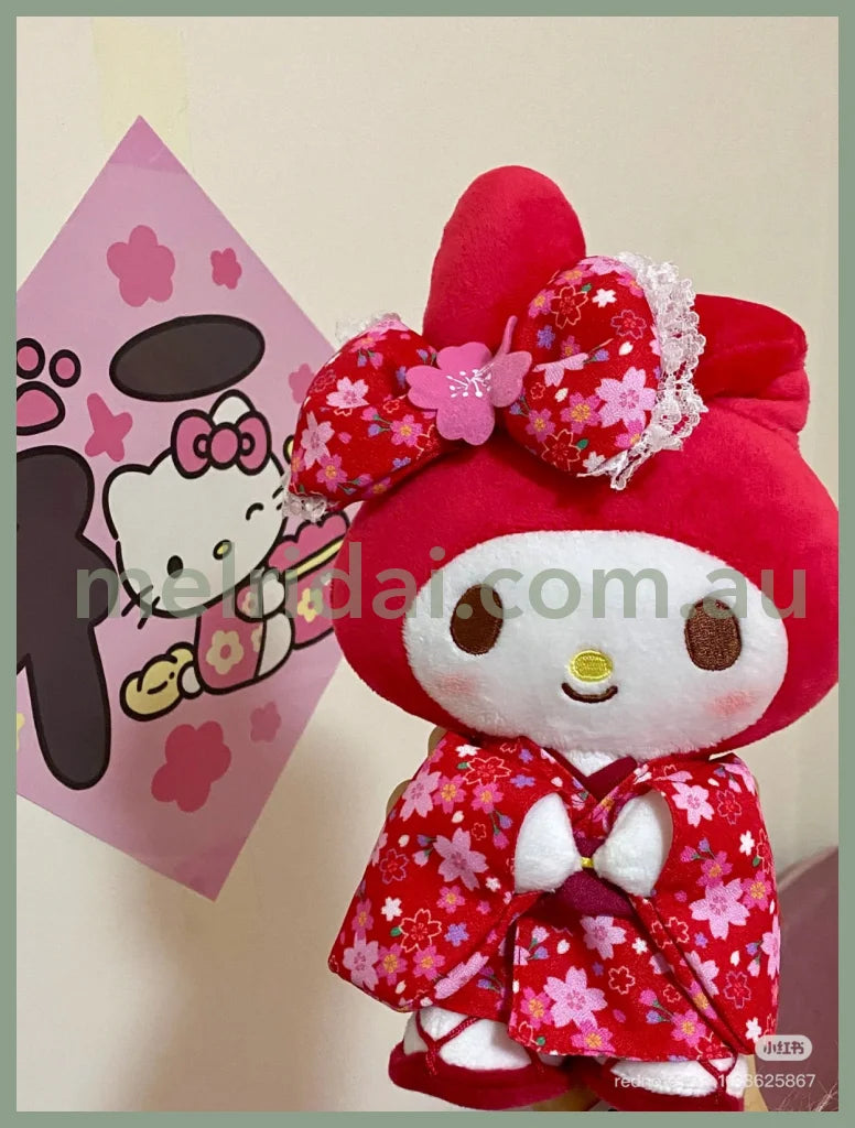 SANRIO | Butterfly Kimono Plush Toy M 36×27×15cm (My Melody)