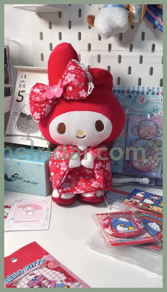 SANRIO | Butterfly Kimono Plush Toy M 36×27×15cm (My Melody)