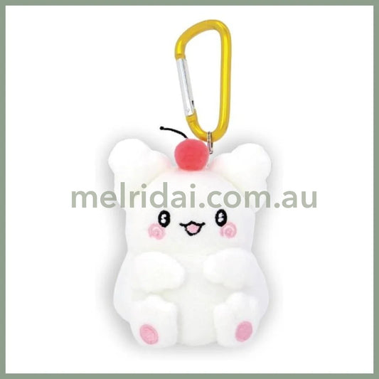 SANRIO | Carabiner Mascot Holder Plush Keychain 7.5×8×10cm (Hanamaruobake Cherry)