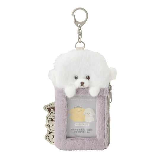 SANRIO | Bichon Frise Fluffy Card Holder & Tissue Pouch Keychain 9.2×6.6cm (Always Together My Pet)