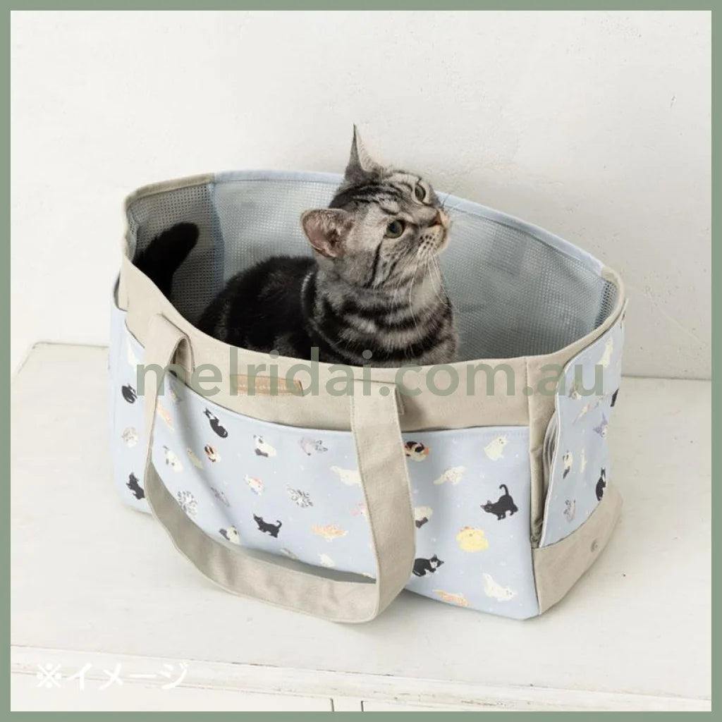 SANRIO | Cat Carrier Bag Travel - Friendly Tote Bag 44 x 18 x 28cm (Always Together My Pet)