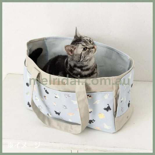 SANRIO | Cat Carrier Bag Travel - Friendly Tote Bag 44 x 18 x 28cm (Always Together My Pet)