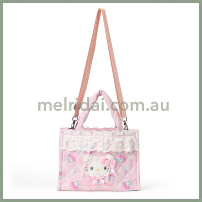 SANRIO | Charmmy Kitty 2 Way Tote Bag 230×110×175mm (White Frill Design)