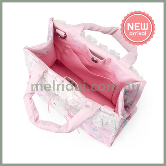 SANRIO | Charmmy Kitty 2 Way Tote Bag 230×110×175mm (White Frill Design)