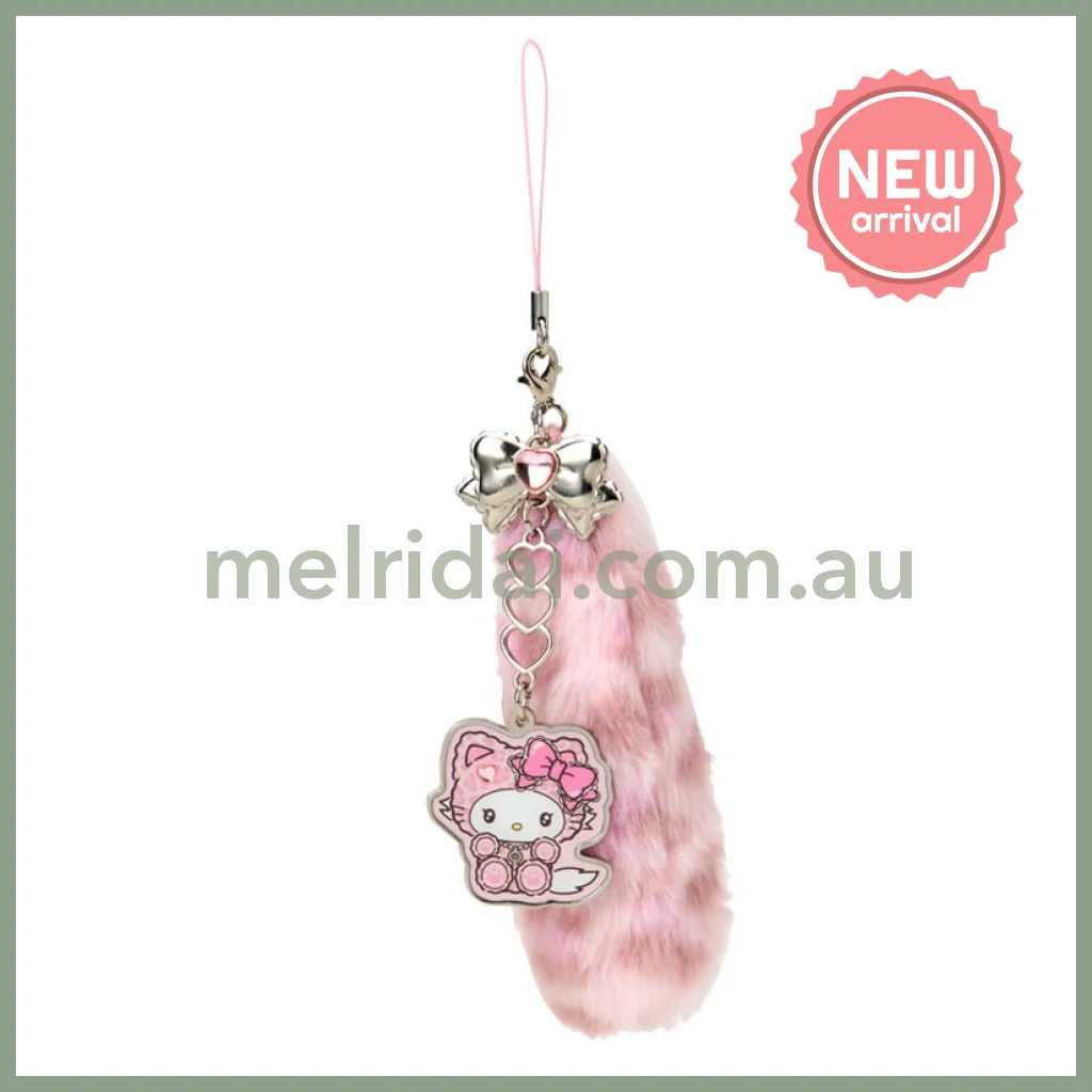 SANRIO | Charmmy Kitty Dangling Tail Mascot Strap 40×40×130mm (Leopard Gal Cat)