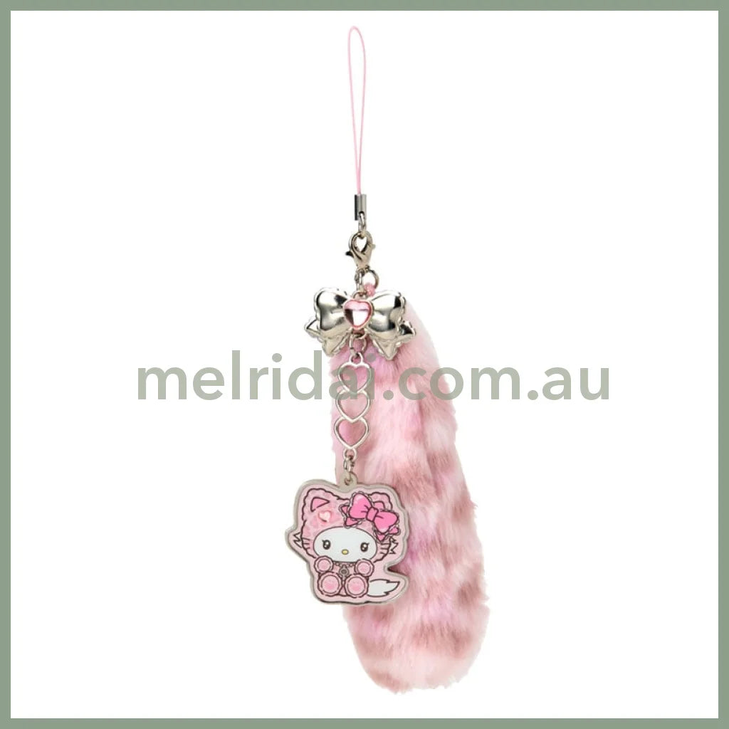 SANRIO | Charmmy Kitty Dangling Tail Mascot Strap 40×40×130mm (Leopard Gal Cat)