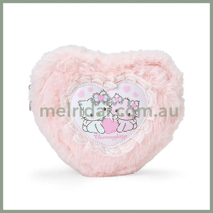 Sanrio Other Pouch (Heisei-Born Character Fluffy Heart) Charmmy Kitty