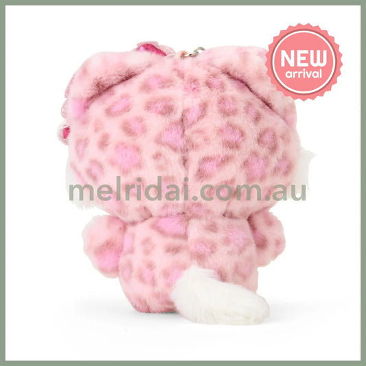 SANRIO | Charmmy Kitty Mascot Holder Plush Keychain Bag Charm 90×50×120mm (Leopard Gal Cat)
