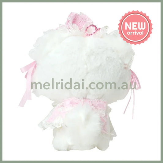 SANRIO | Charmmy Kitty Plush Mascot Holder Keychain Bag Charm 125×80×150mm (White Frill Design)