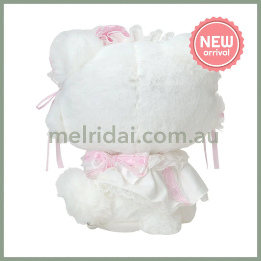 SANRIO | Charmmy Kitty Plush Toy Plush Doll 170×110×180mm (White Frill Design)