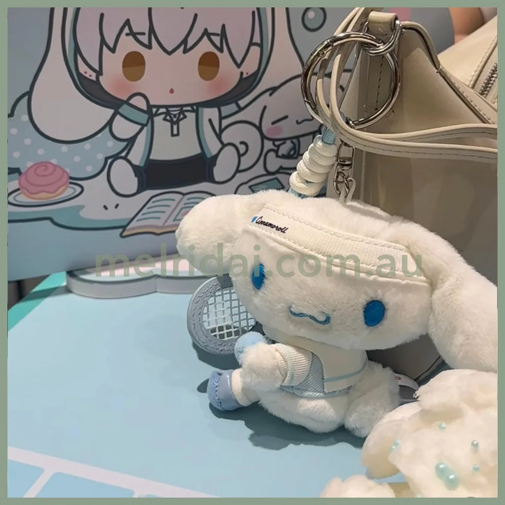 SANRIO CHN | Cinnamoroll Mascot Holder Bag Charm Plush Keychain (Tennis)