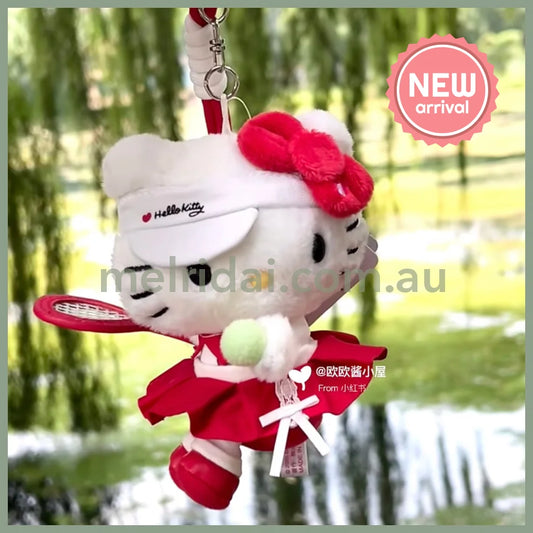 SANRIO CHN | Hello Kitty Mascot Holder Bag Charm Plush Keychain (Tennis)