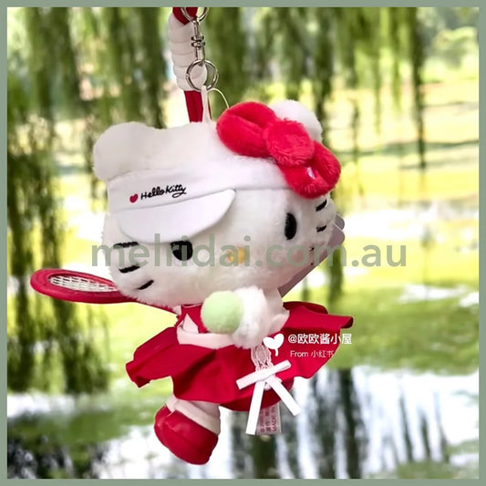 SANRIO CHN | Hello Kitty Mascot Holder Bag Charm Plush Keychain (Tennis)