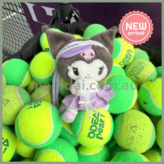 SANRIO CHN | Kuromi Mascot Holder Bag Charm Plush Keychain (Tennis)